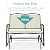 Best Choice Products 2-Person Outdoor Patio Swing Glider Steel Bench Loveseat Rocker for Deck, Porch w/Textilene Fabric, Steel Frame - Ivory/Gray