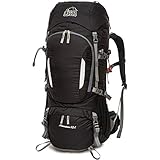 AVELER 65Liters 80Liters Water Resistance Nylon Internal Frame Hiking Backpack with Intergated Rain...