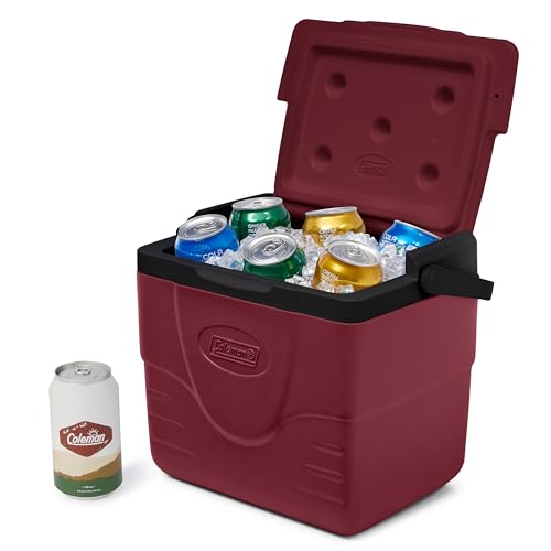 Coleman Chiller 9qt Portable Cooler with Ice Retention and 2-Way Heavy Duty Handles, Leak Resistant, Great for Camping, Concerts, Sports, and More, Cranberry by Coleman - Image 3