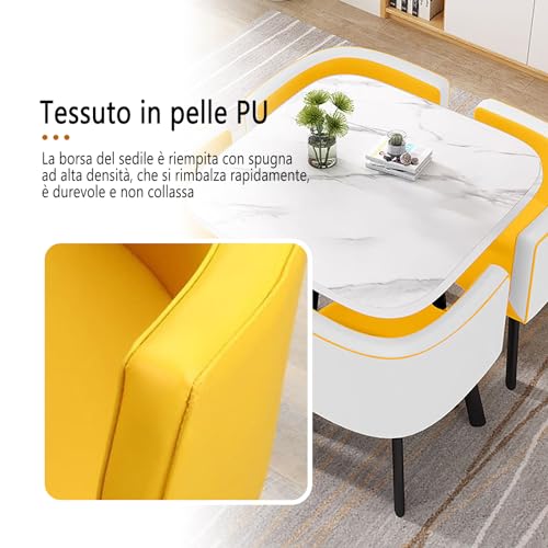 QUDEX Set tavolo da pranzo, set sala da pranzo