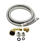 EvertechPRO 383860KIT Universal Dishwasher Installation Kit 5ft Supply Line and Hookup Kit with Fitt