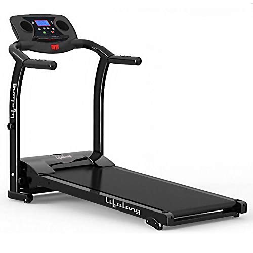 Lifelong Fit Pro 2 HP Peak Motorized Treadmill for Home with 12 Preset Workouts, 12Km/Hr Speed, Max User Weight 100Kg, LCD display and Heart Rate Sensor For Home Workouts| Home Gym (Free Installation Assistance)