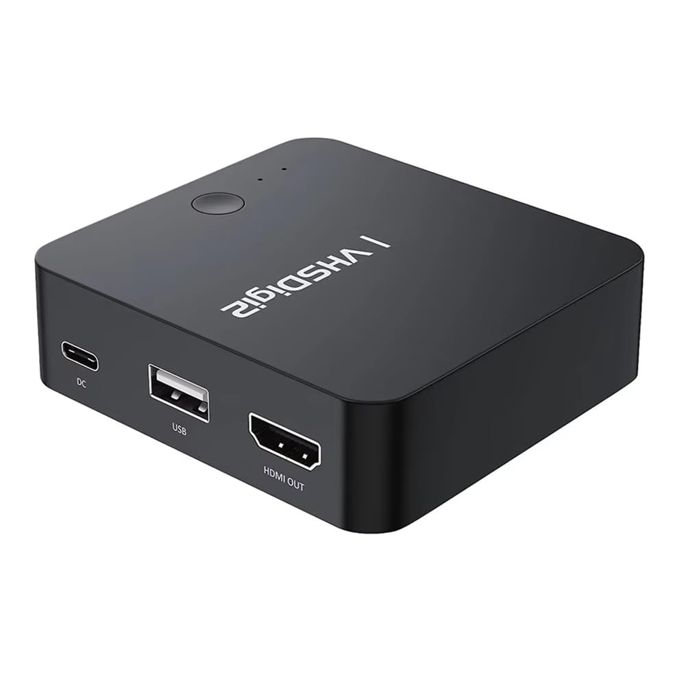 Grabadora de Video AV, Conversión de Video Analógico A Digital, Almacenamiento en SD/USB, para, VCR, Hi8, Videocámaras y Reproductores de DVD.