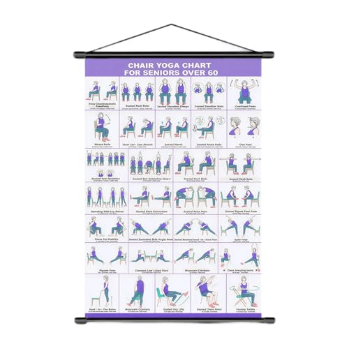 Tabla de pared de yoga para personas mayores alivio rigidez espalda