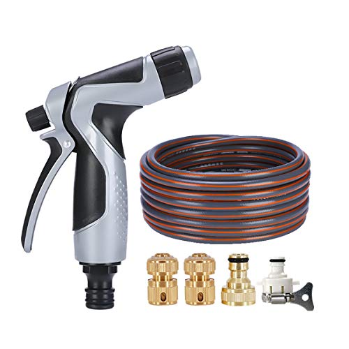 Kuqiqi Metal High Pressure Car Wash Water Gun, Household Washing Tool, Watering Hose Hose Nozzle Set High-Quality Products 8 (Size : 30m)
