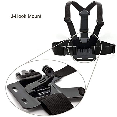 Correa pecho ajustable y accesorios con carcasa impermeable para Hero 8 4