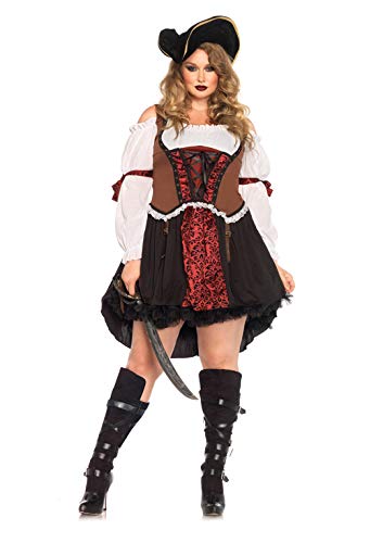 Leg Avenue Women's Plus Size Ruthless Pirate Wench, Multi, 3X/ 4X