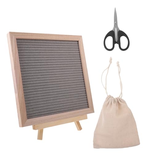 OFFSCH Bacheca Quadrata in Tessuto Per Lettere Per Messaggi Design Semplice e Pratico Con Supporto Per Facile Riporre Adatto Per Ufficio Domestico e Decorazione