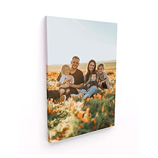 Panorama Cuadro Personalizado con Foto en Lienzo - 21x30 cm - Bastidor de Madera - Fabricado en España