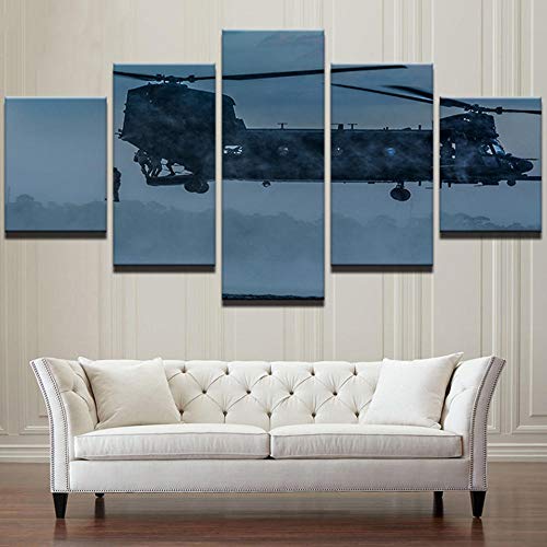 Fonice Rahmen Home Decor Leinwand Malerei 5 Stück Cuadros HD Drucke Flugzeug Wandkunst Modulare Landschaft Bilder Wohnzimmer Kunstwerk Poster