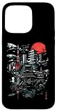 Tokyo Tower Pagoda Japan skyline Sun art