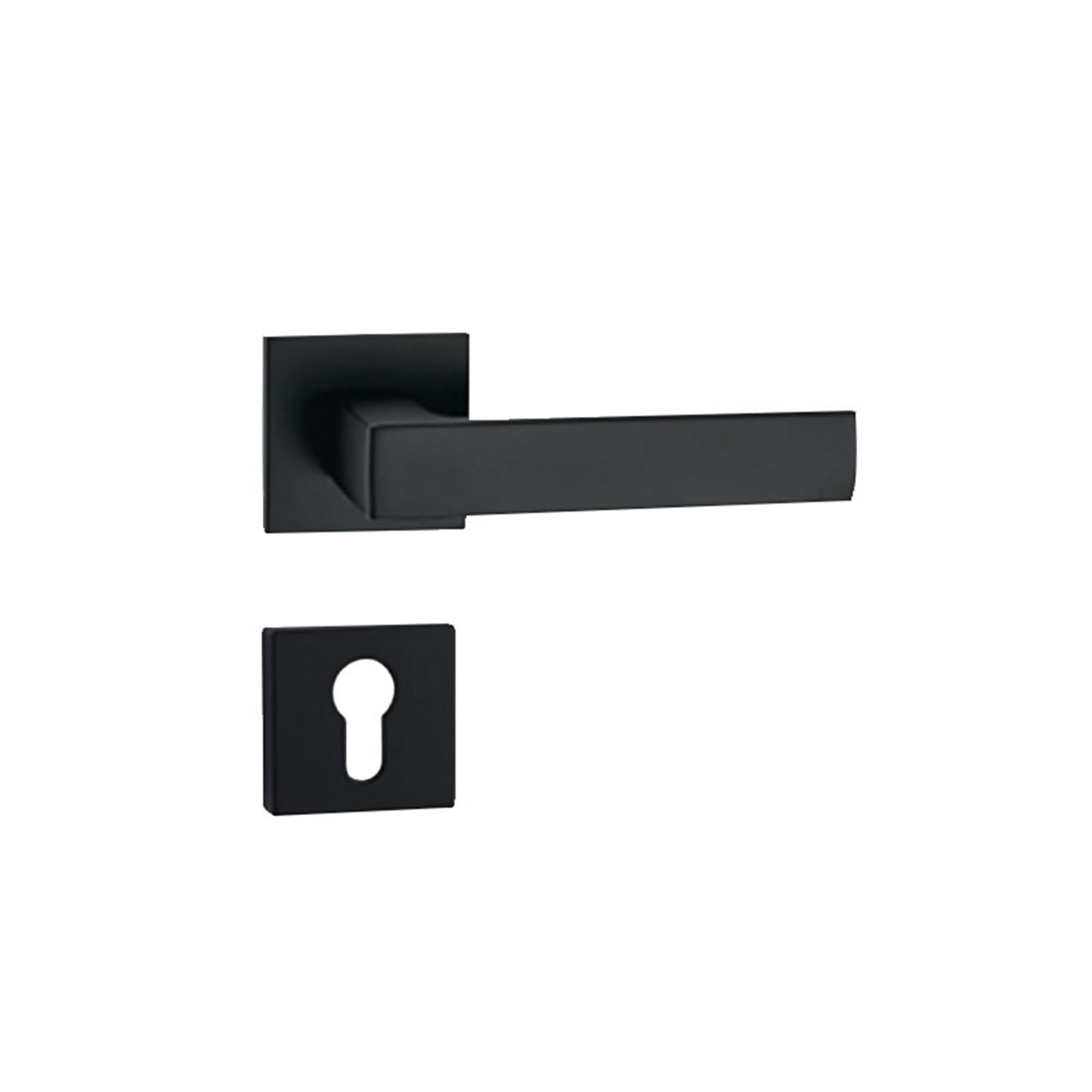 Aepqbgqj One Color Nordic Style Space Aluminum Lever Door Lock For Bedroom Silent