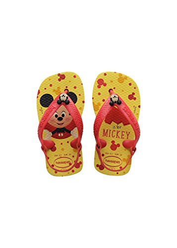 Havaianas Disney Classics II, Chanclas, para Unisex bebé, Limon Amarillo, 25/26 EU