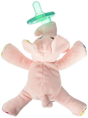 Mary Meyer WubbaNub Soft Toy and Infant Pacifier, Ella Bella Elephant