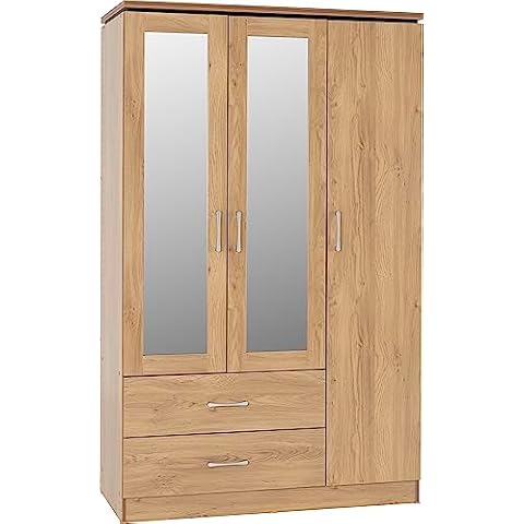 Seconique Charles 3 Door 2 Drawer Wardrobe Cover
