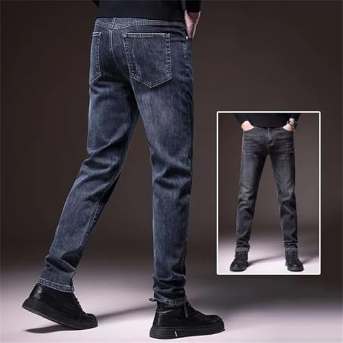 Men Denim Pants Slim Fit Narrow Leg Denim Trousers Chic Daily Streetwear Jeans2