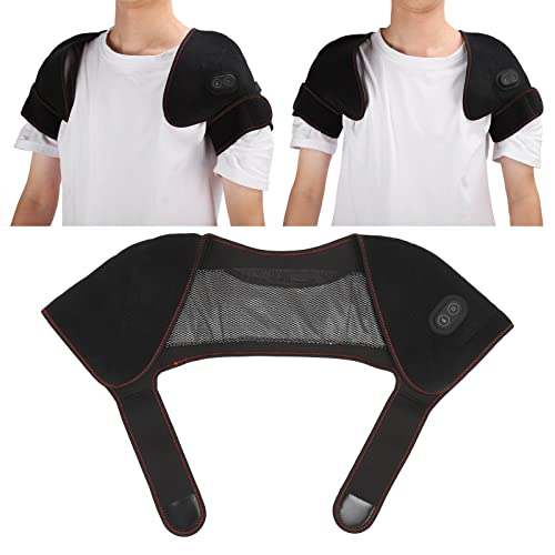 NSXAYIWE Spallina Riscaldante, Supporto Per Spalla Riscaldato con Ricarica USB, Supporto Per Cuffia dei Rotatori Compatibile Per Collo, Spalle E Parte Superiore della Schiena