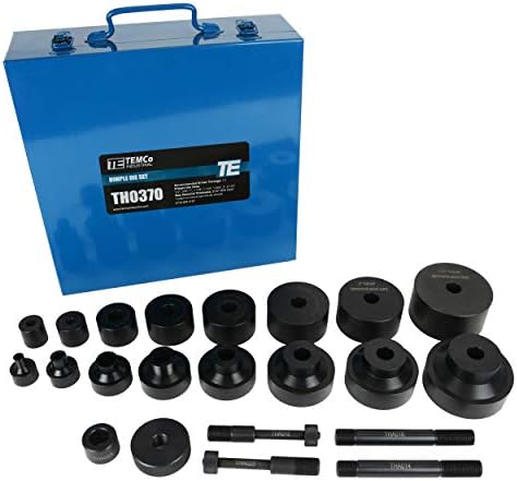 TEMCo TH0370 Dimple Die Set Tool Kit 8pcs: 1/2" 3/4" 1" 1-1/4" 1-1/2" 1-3/4" 2" 2-1/2"
