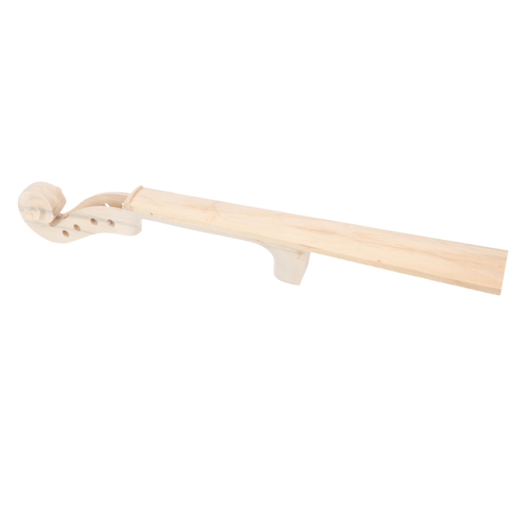 Holibanna Unfinished Violin Fingerboard Neck Head Replacement Accessory for Violins Durable Maple Material for DIY Violin Repairs and Maintenance