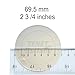 69.5 mm Plastic Mylar Clear Covers for 58 mm pin Button Making. Good for Badge A Minit 2 1/4 Buttons (2 3/8