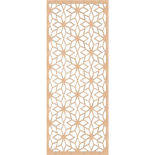 Image of Lake Decorative Pierced Fretwork Wood Wall Panels, 15 3 /8 inchW x 39 3 /8 inchH x 1 /4 inchT, Hickory