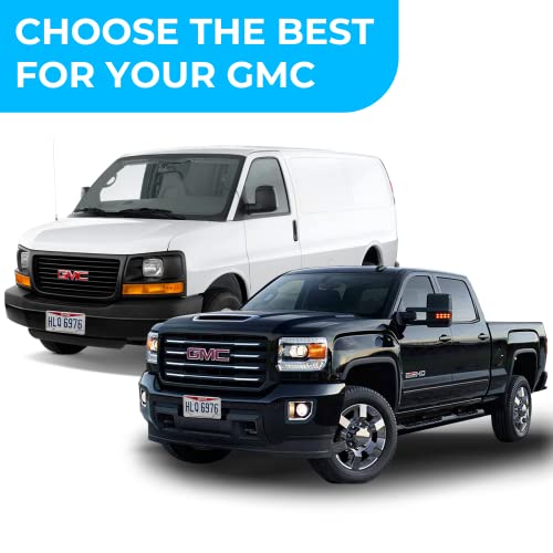Front Bumper License Plate Bracket for GMC 2000-2025, Plate Holder Set w 6 Unique Screw Bolts & Wrench Kit, License Tag Mounting Kit, Quality Plate Holders, Premium Car & Truck Accessories - Thumbnail 5