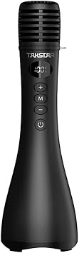 TAKSTAR 15W Bluetooth Microphone with Speaker, DA10 II Wireless Handheld Mic with LED Display, 4 Modes, Noise Canceling, Portable PA System for Teaching Singing Speaking Karaoke Wedding