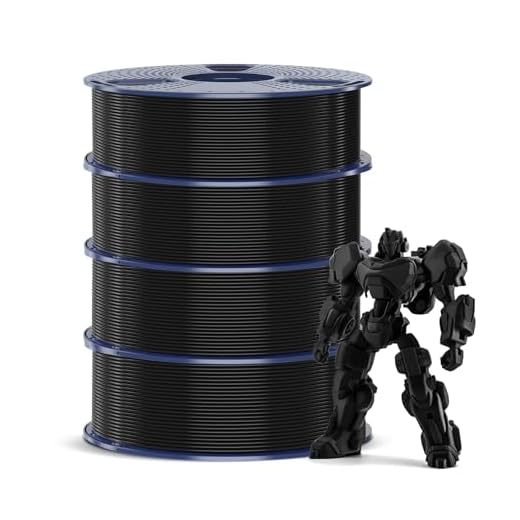 SUNLU Filamento de 4 kg PETG de 1,75 mm, paquete de filamentos para impresora 3D, tenacidad mejorada, alta resistencia al impacto, para la mayoría de impresoras 3D FDM, 1 kg por bobina, 4 rollos