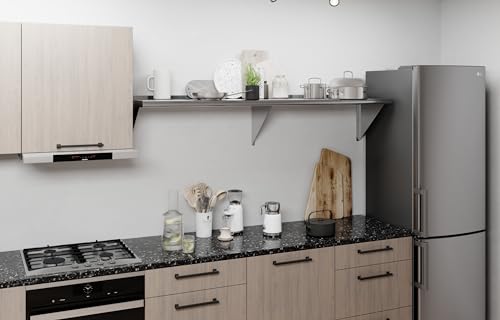 Image of AmGood 16 in. x 72 in. Stainless Steel Wall Shelf | NSF | Metal Shelving | Garage, Laundry, Storage, Utility Room | Restaurant, Commercial Kitchen