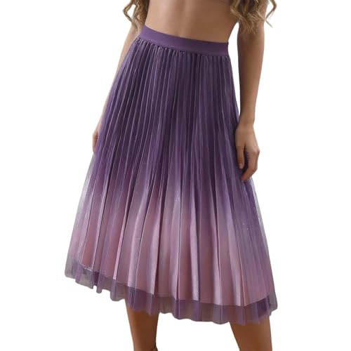 Jupe midi en maille fluide amincissante contre les silhouettes denses