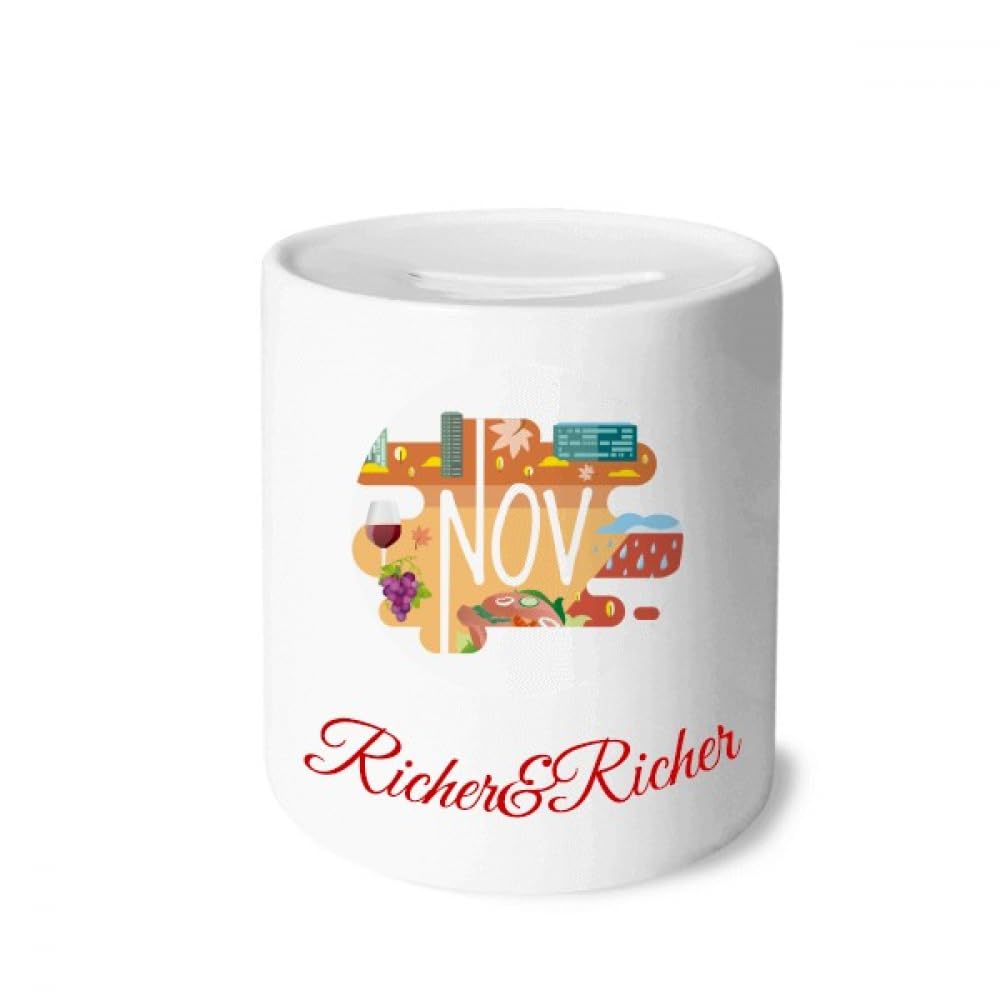 Illustration de novembre : pièce de monnaie riche pour collectionneurs d'art