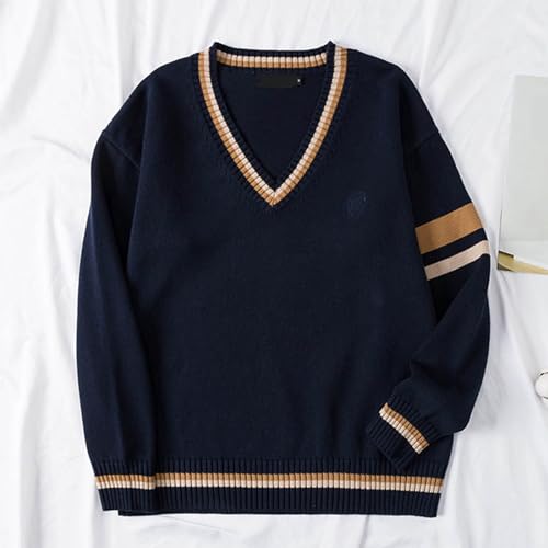 Men's Crewneck Sweater Fashion Casual Pullover Long Sleeve Knitted Sweater Men's Crewneck Sweater2