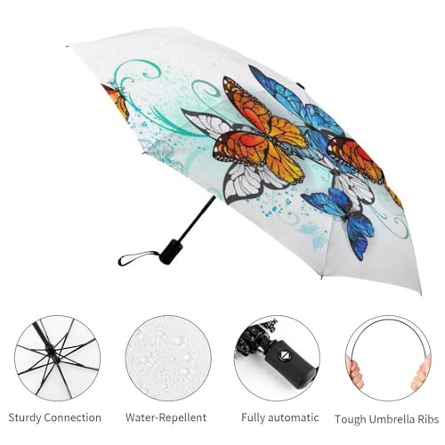 Parapluie de voyage compact automatique : la solution contre les intempéries imprévues - 3