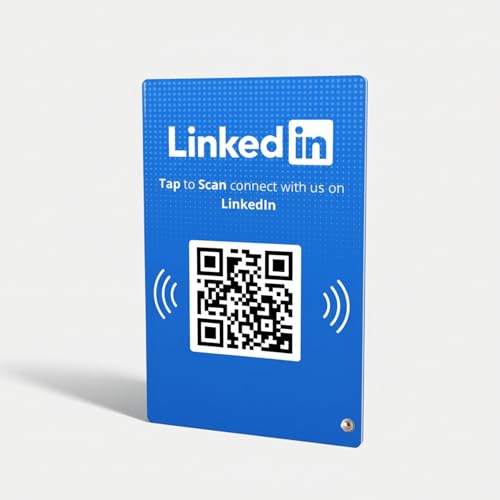 LinkedIn Standee, 4x6 Inch Acrylic Desk Display by tinydabba