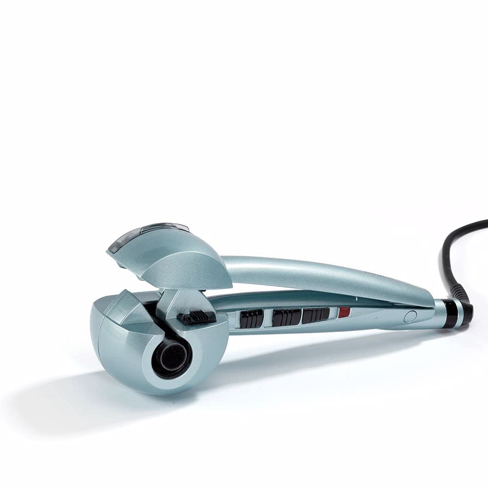 BaByliss C1800E Curl Secret Steam, Arricciacapelli Automatico con Funzione Vapore, Rivestimento in Ceramica, 3 Tempi di Posa, 3 Temperature, Auto-curl Technology, Grigio