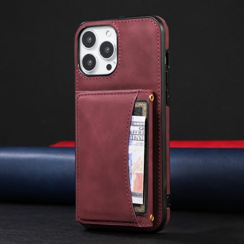 Étui de téléphone antichoc en cuir avec porte-cartes multi iPhone 13