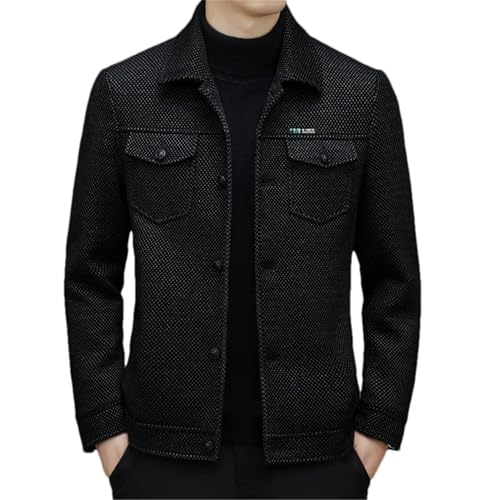 Vestes business en laine épaisse pour homme veste coupe-vent haut de gamme pour l'automne