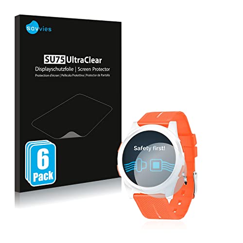 savvies Screen Protector compatible with Wifort Digital Watch Protection Film Clear 6-Pack