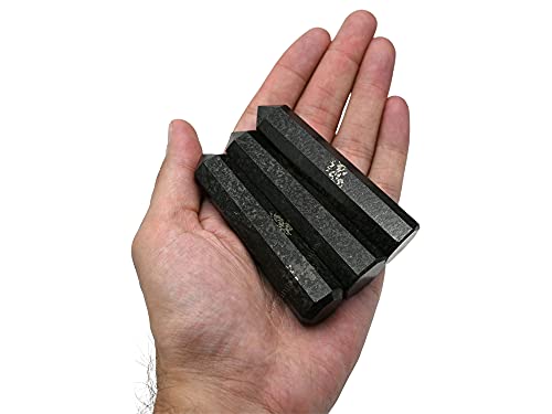 Image of Amazing Gemstone Nuummite Crystal Towers ~ Natural Healing Crystal Point Obelisk for Reiki Healing and Crystal Grid (3 inch to 4 inch INCH)