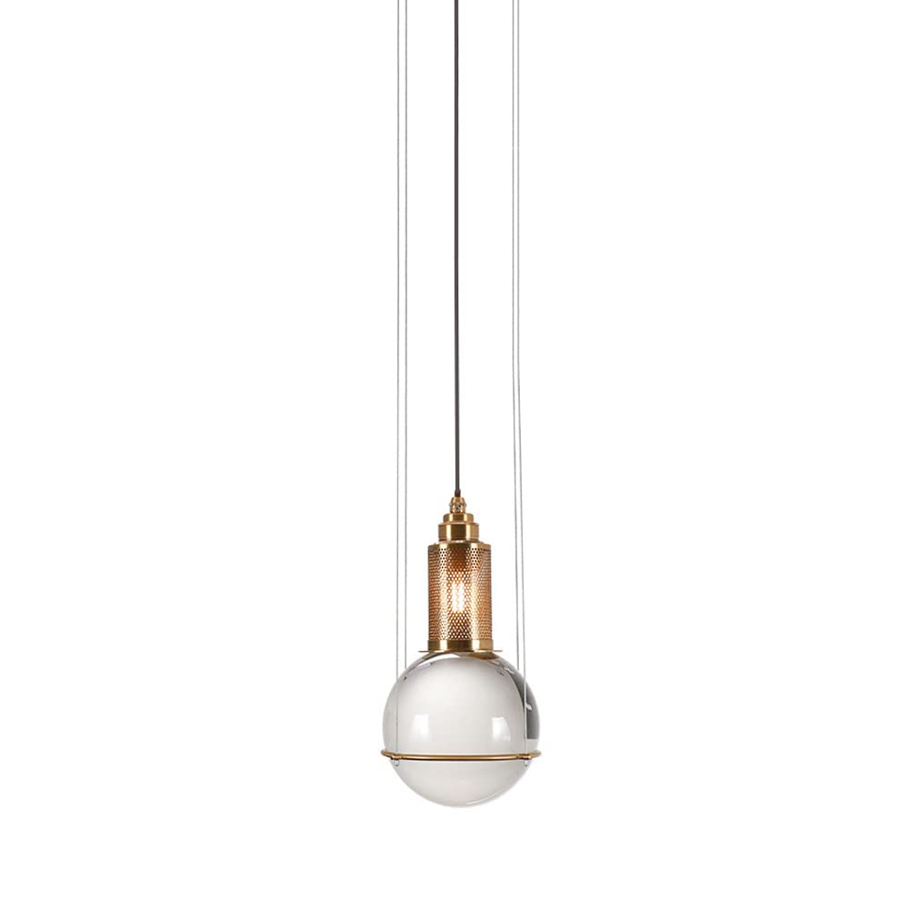 Suspension LED en cristal pour salle de bain et chevet de chambre élégante