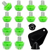 Mengudig 13PCS Soccer Cleat Studs for adidas,M6 Thread (6mm) Detachable TPU Replacement Spikes with Aluminum Wrench,for Firm/Soft Ground Boots,NOT for Traxion