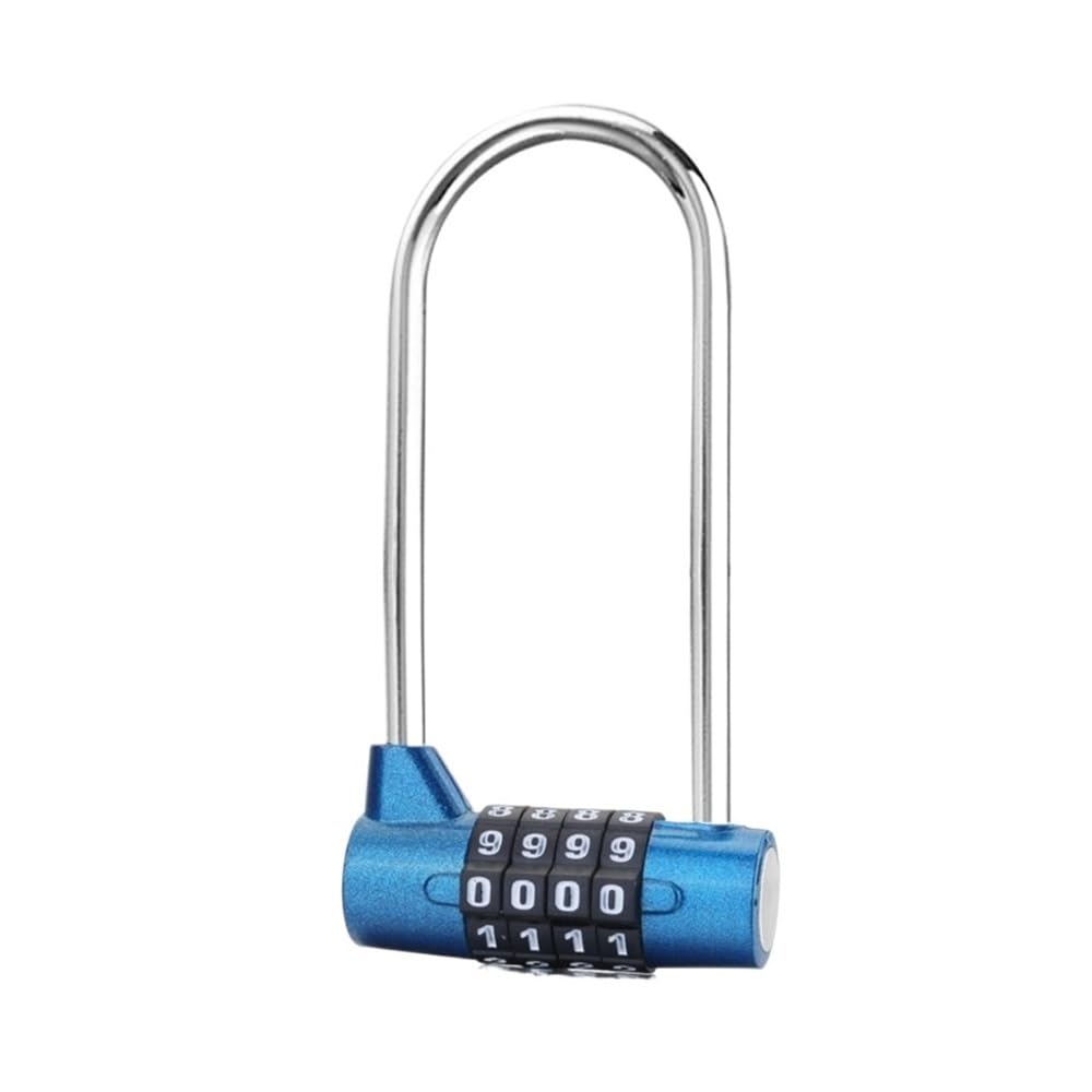 Gnyvzxplq Blu Suitcase Locks, Lengthened Shackle -Theft 4 Digit Combination Padlock For Travel Luggage Multicolor(Blu)