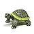 ZOOCRAFT Ceramic Land Tortoise Turtle Figurine Hand Painted Porcelain Miniatures Garden Decor Collectibles
