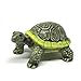ZOOCRAFT Ceramic Land Tortoise Turtle Figurine Hand Painted Porcelain Miniatures Garden Decor Collectibles