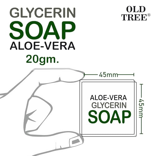 Old Tree Aloe Neem Hotel Soap, Pack of 200 (20gm each) - Glycerin Transparent Bath Soap for Hotel Rooms, Hospital, Guest House & Marriage Hall