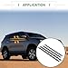 Motoforti Weatherstrip Window Seal, Window Trim Seal Belt, for Toyota Fortuner 2004-2015, PVC, No.681620K010/681610K010/681640K020/681630K020, Black, 4pcs