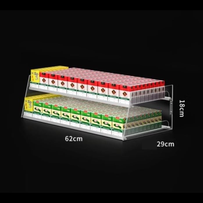 Automatic Cigarette Display Rack - Clear Retail Cabinet for Cigarettes, Gum & Small Toys | 80cm x 29cm x 30cm | Ideal for Shops & Convenience Stores | Premium Quality Showcase for Retail image 3