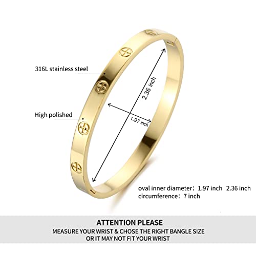 Women's Stainless Steel Bracelet Jewelry Crystal Bracelet With Cube Zircon Hinge Jewelry oval Bangle Christmas Valentines Birthday Gifts for Women2