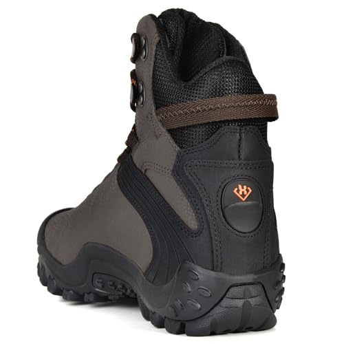 Men's High Top Waterproof Hiking Boots Outdoor Lightweight Ankle Shoes Trekking Trails GRAVEL4