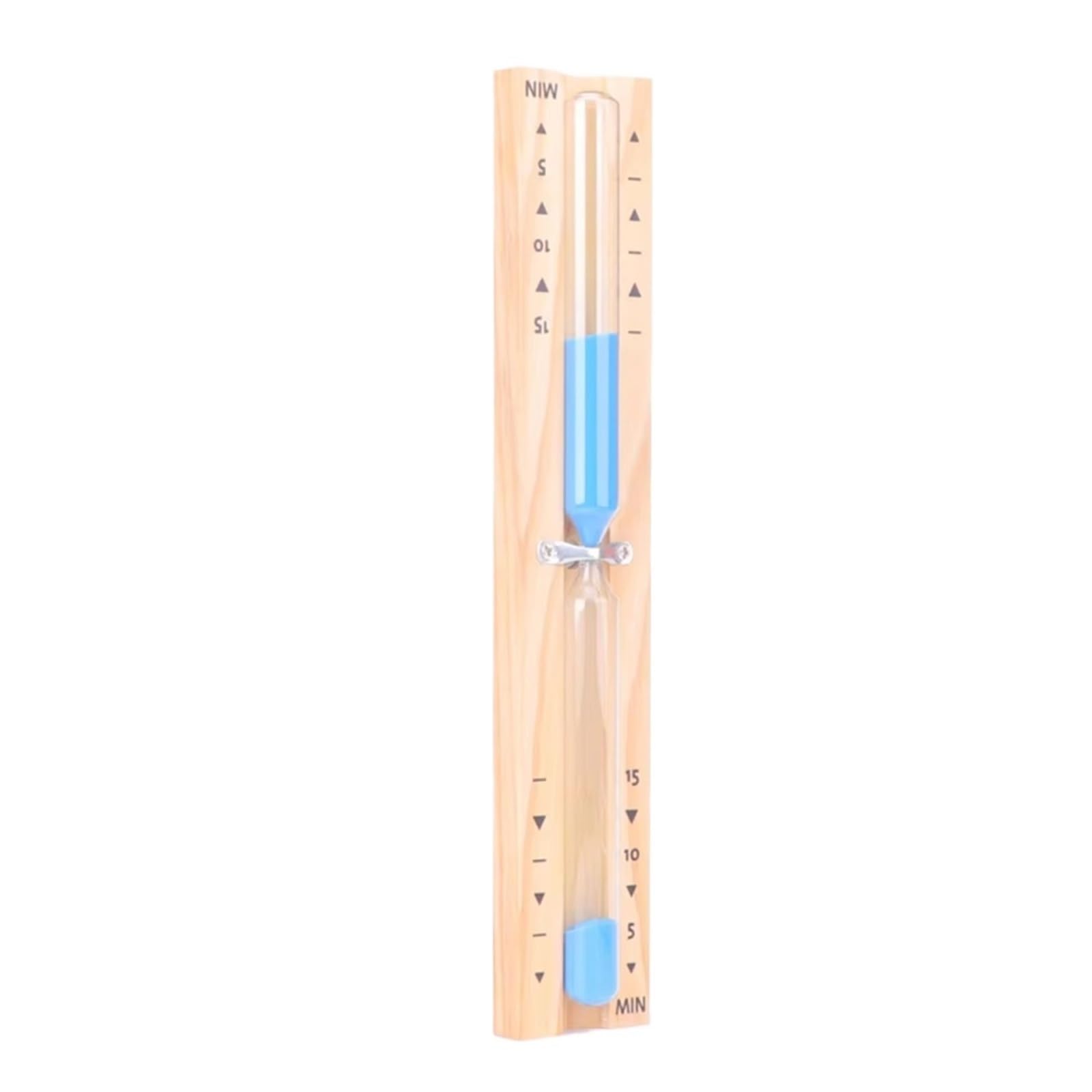 Minuteur de sauna 15 min en bois bleu sablier rotatif mural x2